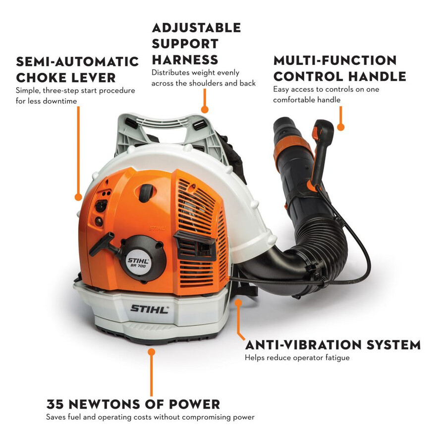br 700 gasoline backpack blower