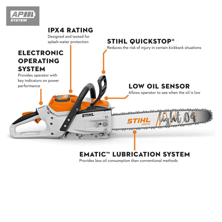 msa 300 battery powered chainsaw