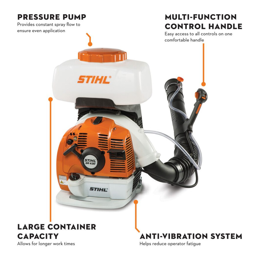 sr 430 gasoline backpack sprayer