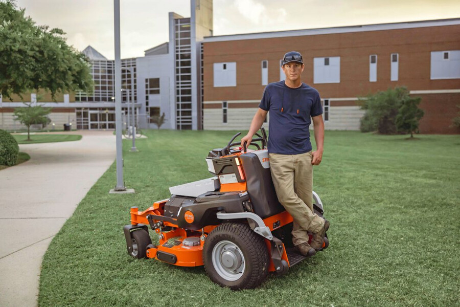stihl aza 700 series battery stand-on zero turn mower